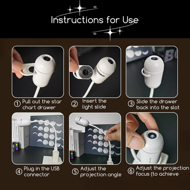 Portable Mini USB Starry Sky Projection Lamp