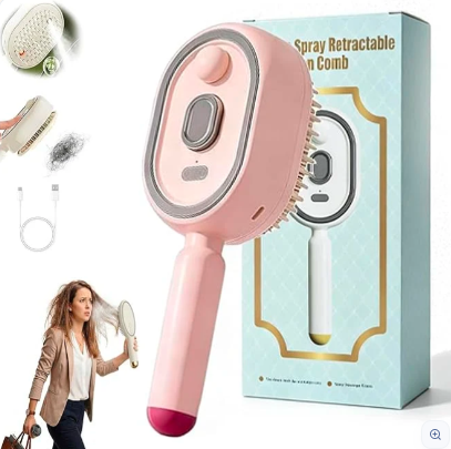 Electric Spray Retractable Air Cushion Comb